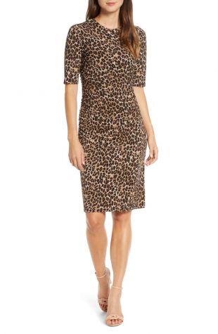 Leopard Print Body-Con Dress