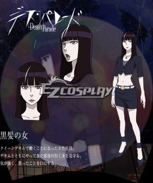 Death Billiards Kurokami No Onna Cosplay Costume