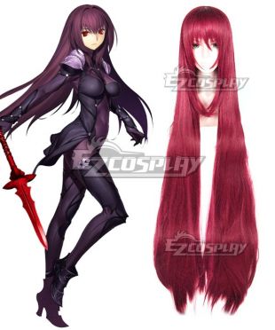Fate Grand Order Scathach Red Cosplay Wig