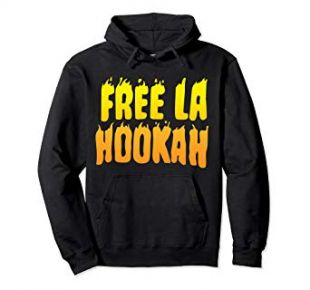 Free La Hookah Bad Bunny Pullover Hoodie