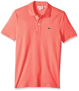 Herren Petit Piqué Slim Fit Polo Shirt Poloshirt, Amaryllis Pink