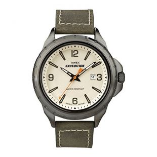 Timex T499099J - Orologio da polso da uomo, cinturino in pelle colore verde