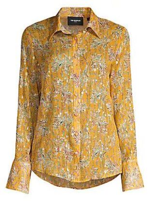 Floral Button-Down Blouse