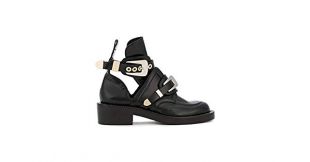 Women's Black Leather Ankle Boots