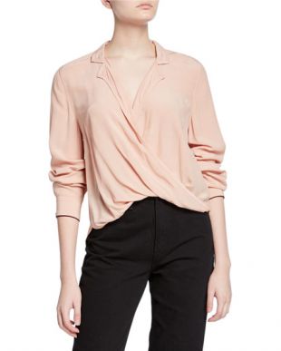 Dean Cross-Front Long-Sleeve Top