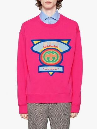 gucci sweatshirt 80s patch