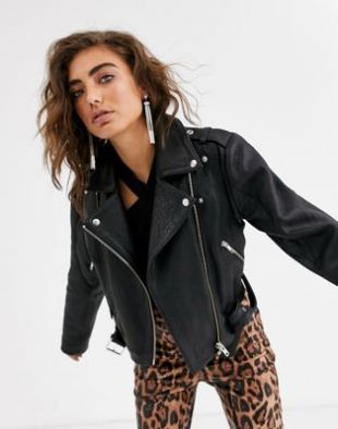 Object - Perfecto en cuir zippé | ASOS