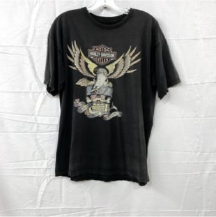 harley davidson - Harley Davidson black distressed graphic tees