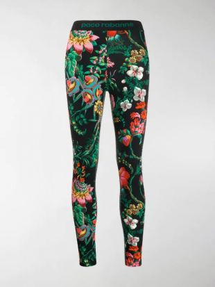 Legging imprimé floral multicolore