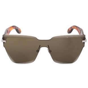 Givenchy GV 7081 1QA Havana Metal Square Sunglasses Green Lens