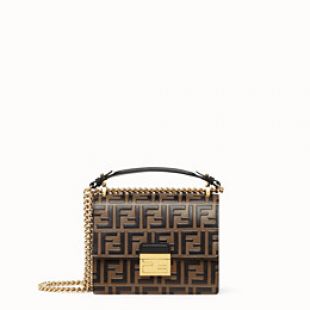 Mini sac en cuir marron - PETIT Kan U
