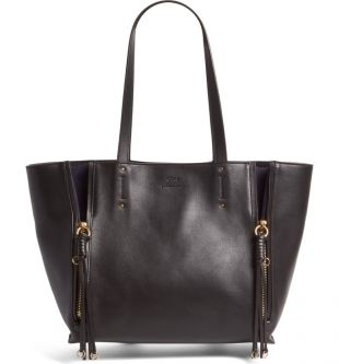 Medium Milo Calfskin Leather Tote