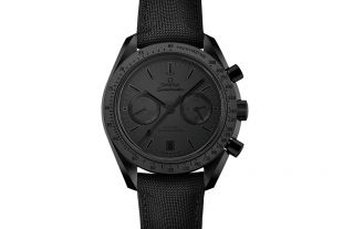 Omega Speedmaster Moonwatch Co-Axial Chronograph 44.25mm Black Ceramic on Black Nylon