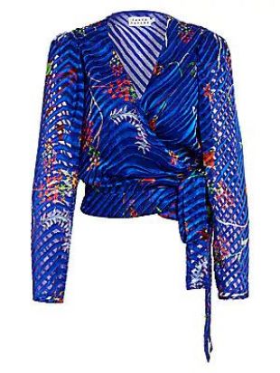 Floral Blue Blouse