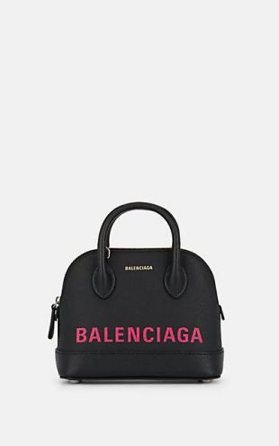 Balenciaga - Small Leather Bowling Bag