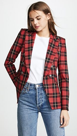 Miller Jacket Red/Black Plaid Suiting