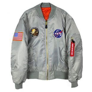 Bomber Hommes Apollo 13 NASA MA-1 Jacket (Large)