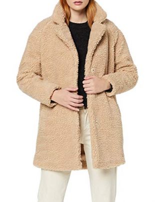 Only Onlaurelia Sherpa Coat CC OTW Manteau, Beige Cuban Sand, S Femme