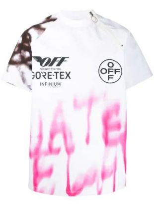 Off-White Goretex graffiti print T-shirt