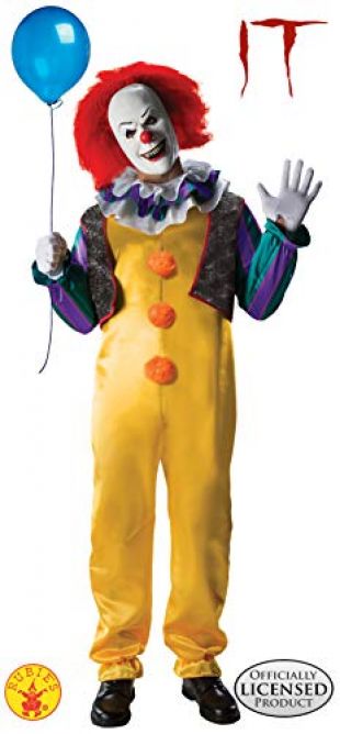 Rubie's Official Adult's Pennywise Deluxe Costume Clown - It The Movie - Standard