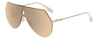 New Fendi EYELINE FF 0193/S rose gold/rose gold mirror 000/0 Sunglasses