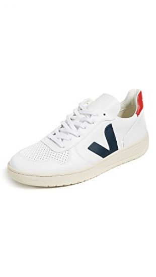 Veja V-10 White Red Navy - 9 UK