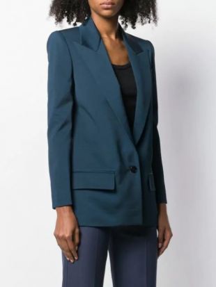 Deep V-neck blazer