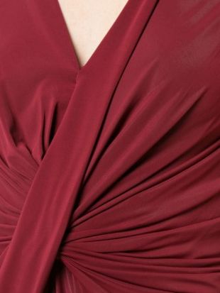 Ruched Detail Slit Dress