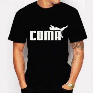 tshirt COMA humoristique noir en coton taille S au XXXL t-shirt  | eBay