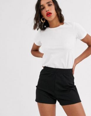 ASOS DESIGN - Short habillé en maille point de Rome | ASOS