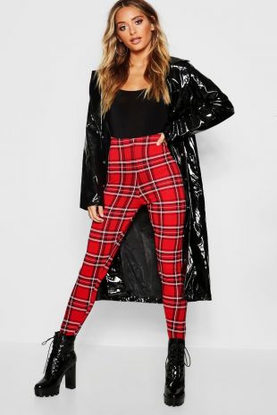 Leggings en tartan | Boohoo