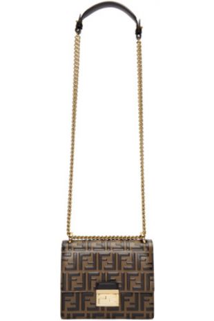 Fendi - Brown Small 'Forever Fendi' Kan I Bag