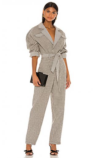 L'Academie COMBINAISON SOLANGE en Taupe Plaid | REVOLVE