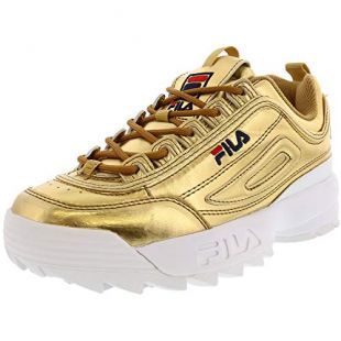 Zapatillas Fila Disruptor II para mujer., Multi (Dorado, blanco), 40 EU