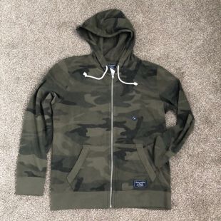 Camo Zip Up Hoodie