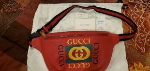 Gucci fanny pack waist bag, Gucci print leather bag. GG vintage.   | eBay