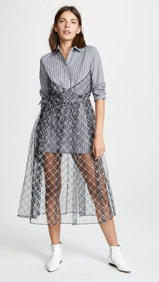 Sandy Liang Mousse Dress | SHOPBOP SAVE UP TO 40% SURPRISE SALE