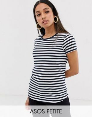 ASOS DESIGN Petite - T-shirt ras de cou à rayures | ASOS