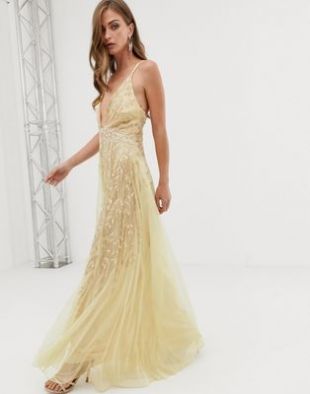 ASOS DESIGN - Robe longue caraco ornementée | ASOS