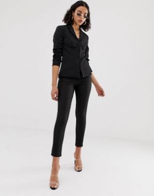 Na-kd - Pantalon de tailleur slim - Noir | ASOS