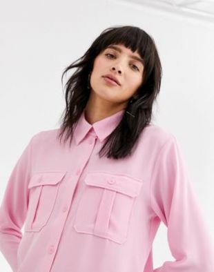 Weekday - Violet - Chemise fonctionnelle - Rose | ASOS