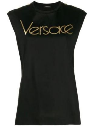 Black Sleeveless T-shirt