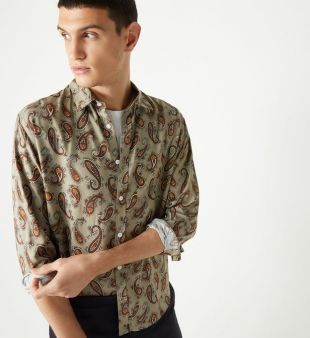 Chemise ample à imprimé cachemire Ligne Sport