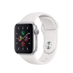 Apple Watch Series 5 (GPS, 40mm) - Silver Aluminum Case with White Sport Band