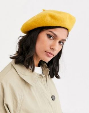 Monki - Béret - Moutarde | ASOS