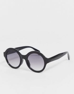 SVNX - Lunettes de soleil rondes - Noir | ASOS