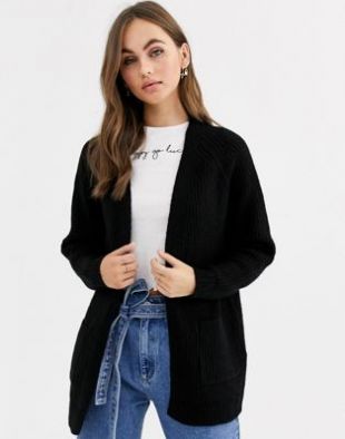 Pimkie - Throwon - Cardigan à poches - Noir | ASOS