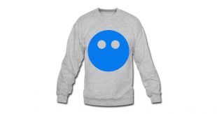Cute Blue emoji - Crewneck Sweatshirt