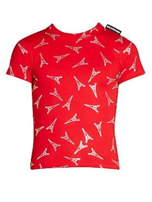 Allover Eiffel Tower Red T-Shirt