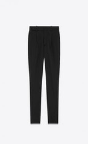 High Rise Pants in Wool Twill